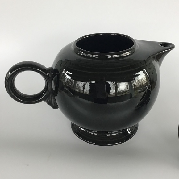 Vintage Fiesta Black Teapot with Lid Excellent Condition - Picture 3 of 13